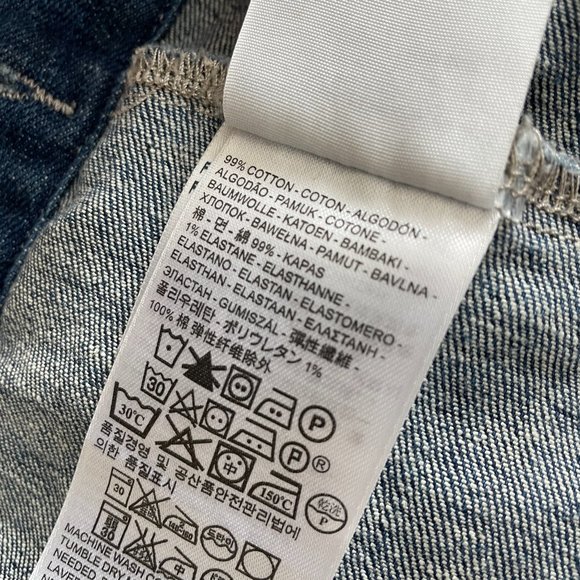 LEVI'S || Classic blue denim jean trucker jacket - Size S Petite - Picture 6 of 6